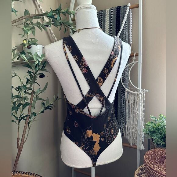 Free People Something Pretty Bohemian Strappy Thong Bodysuit - Picture 6 of 10
